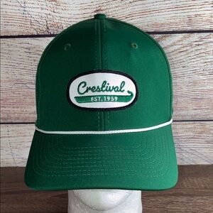 Mens Pre Owned Imperial Green Crestival Rope Cap River Crest Country Club